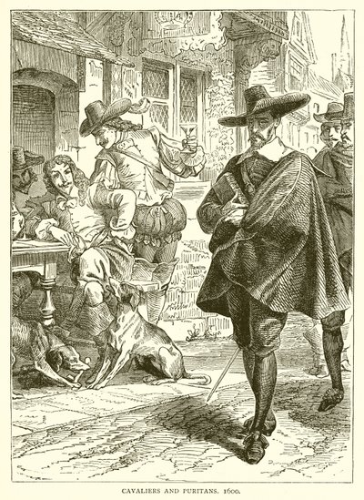 Cavaliers en Puriteinen, 1600 door English School