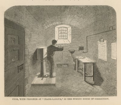 Cel in het Surrey House of Correction door English School