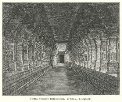 Centrale gang, Ramisseram (gravure) door English School
