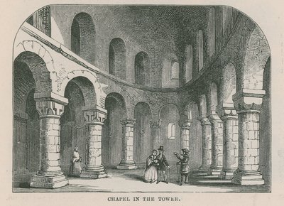 Kapel in de Tower of London door English School