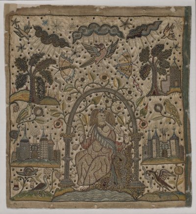 Liefdadigheid onder een boog, ca. 1640 door English School