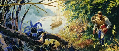 Charles Darwin was aan boord van de HMS Beagle toen deze de kust van Zuid-Amerika verkende door English School