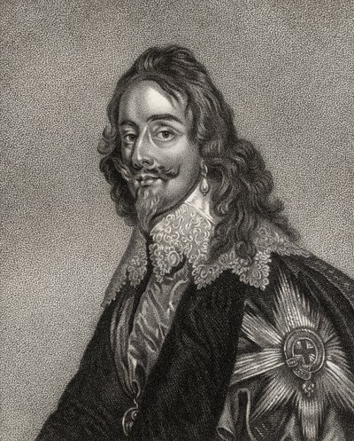 Karel I, gegraveerd door Bocquet, uit 