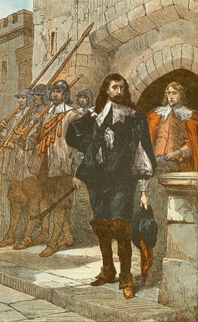 Karel I op weg naar zijn executie door English School