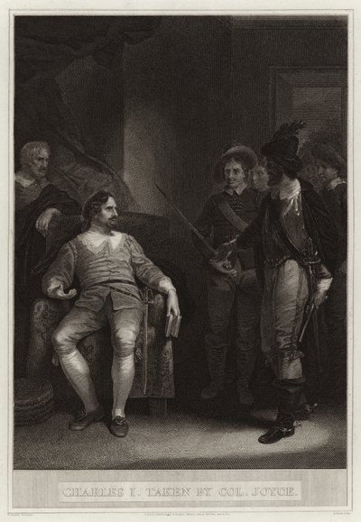 Karel I gevangen genomen door kolonel Joyce door English School