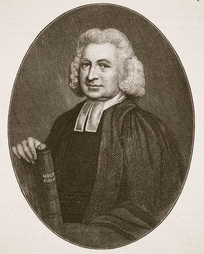 Charles Wesley, illustratie uit De Kerk van Engeland: Een Geschiedenis voor het Volk door H.D.M. Spence-Jones door English School