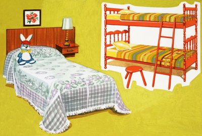 Kinderbed en stapelbed door English School