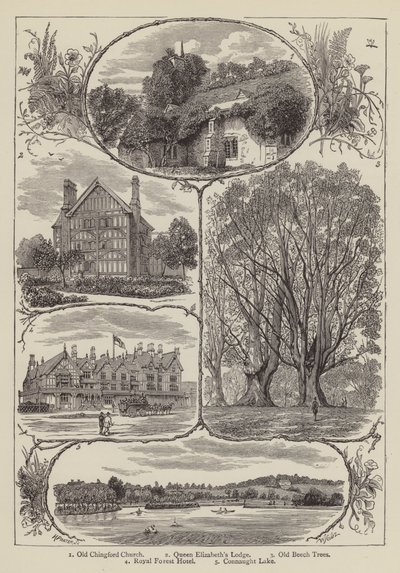 Chingford (gravure) door English School