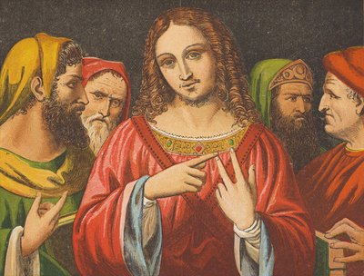 Christus in discussie met de dokters door English School