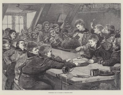 Eerste Kerstdag aan Boord van een Opleidingsschip door English School