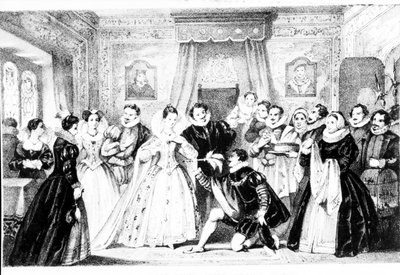 Kerstmis aan het hof van koningin Elizabeth I door English School