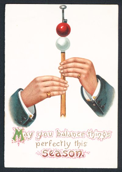 Kerstkaart - Moge je alles perfect in balans houden dit seizoen door English School