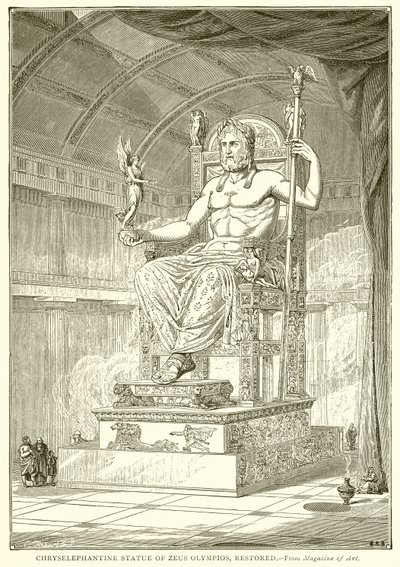 Chryselephantine Beeld van Zeus Olympios, Hersteld door English School