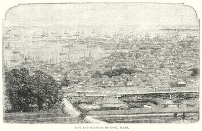 Stad en haven van Kobe, Japan door English School