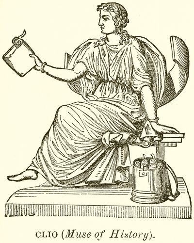 Clio (Muse van de Geschiedenis) door English School