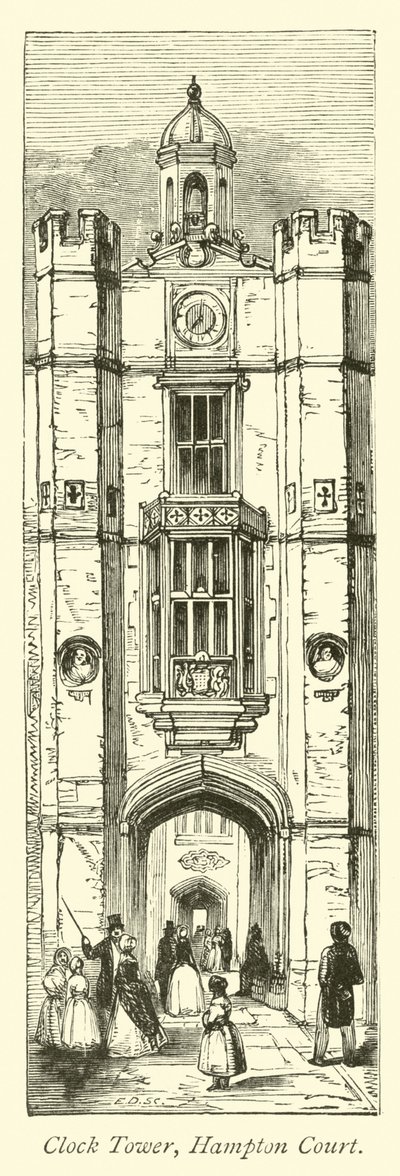 Klokkentoren, Hampton Court door English School