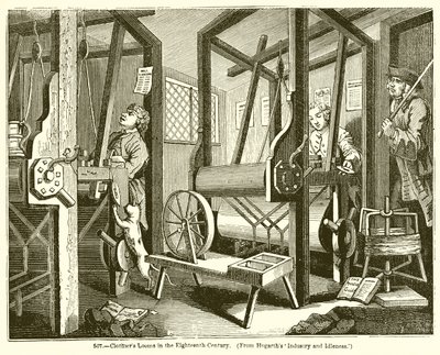 Weefgetouwen van Kleermakers in de Achttiende Eeuw door English School