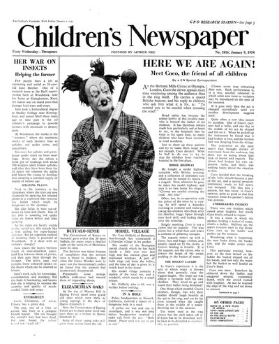 Coco de Clown, voorpagina van 