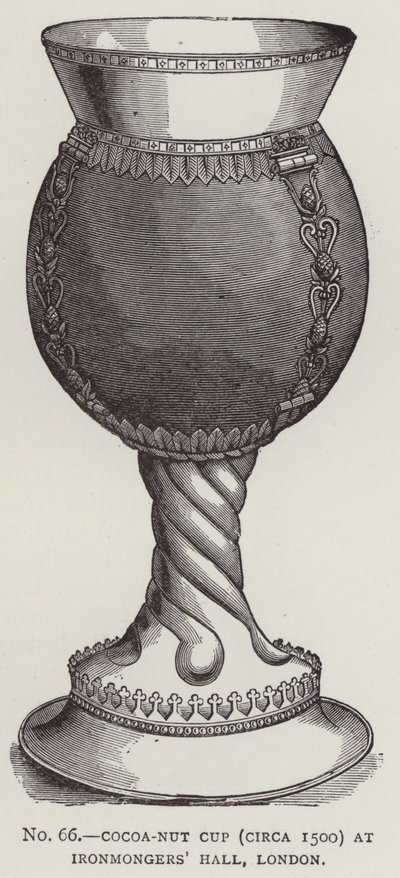 Kokosnootbeker (circa 1500) in Ironmongers