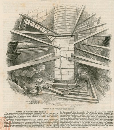 Cofferdam, Westminster Bridge door English School