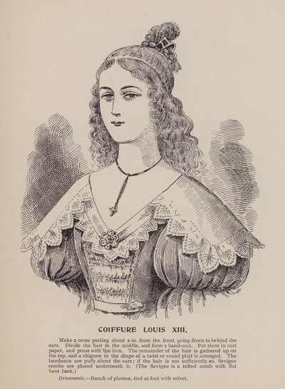 Louis XIII kapsel (gravure) door English School