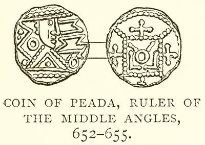 Munt van Peada, Heerser van de Midden-Angelen, 652-655 door English School