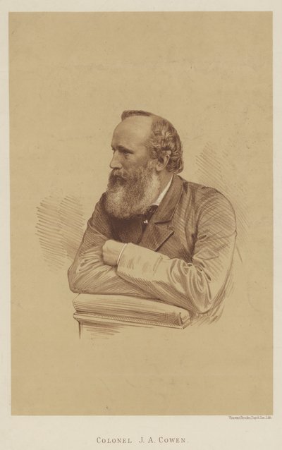 Kolonel J A Cowen (litho) door English School