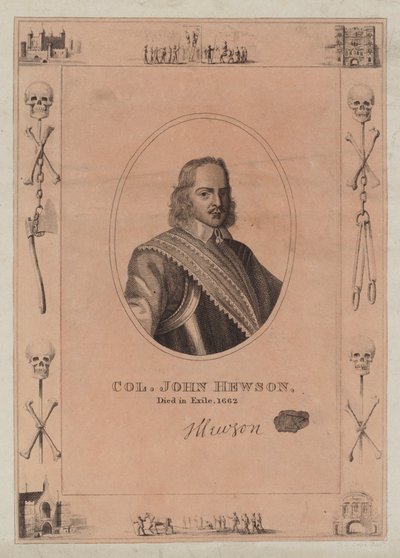 Kolonel John Hewson, stierf in ballingschap, 1662 door English School