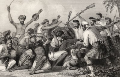 Conflict met de Ghazees voor Bareilly op 6 mei 1858, uit 