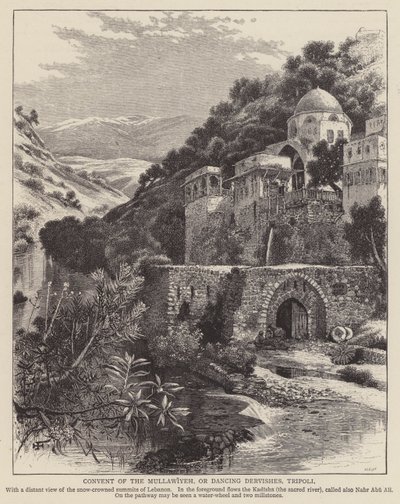 Klooster van de Mullawiyeh, of Dansende Derwisjen, Tripoli door English School