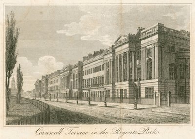 Cornwall Terrace, Regents Park, Londen door English School