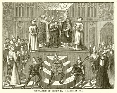 Kroning van Hendrik IV. (Harleian Ms) door English School