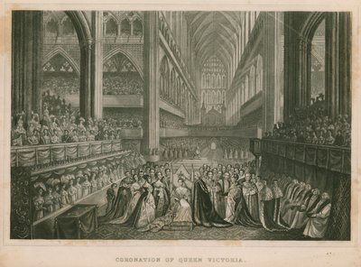 Kroning van Koningin Victoria door English School