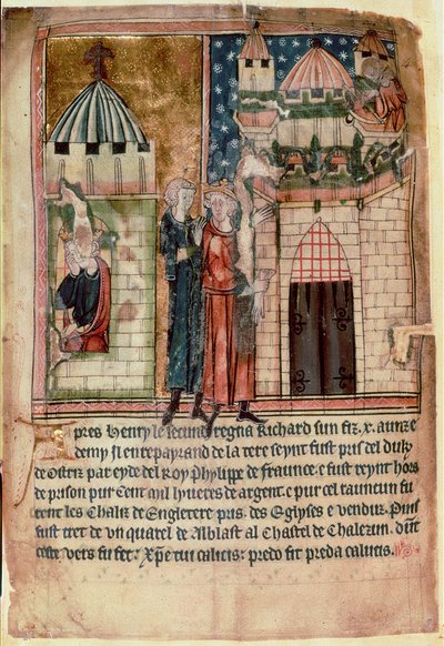 Twee scènes uit het leven van Richard I, uit 