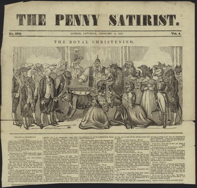 Omslag van The Penny Satirist door English School