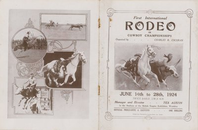 Omslag van het programma voor het eerste internationale Rodeo door English School