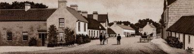 Crawfordsburn, dorp en herberg door English School