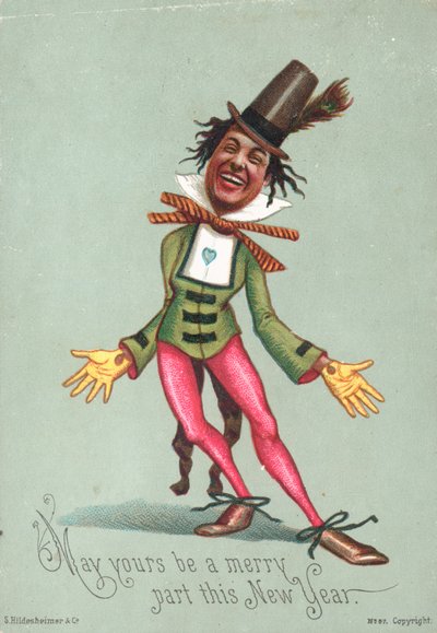 Dandy Man, Nieuwjaarskaart door English School