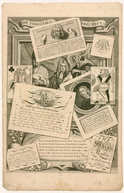 Daniel Defoe (de man in de schandpaal) door English School