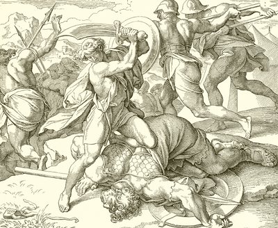 David doodt Goliath van Gath door English School
