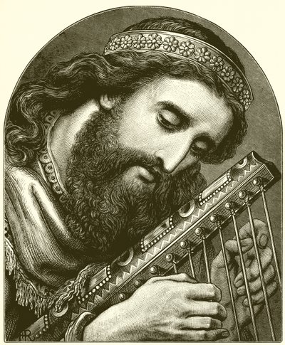 David de psalmist door English School