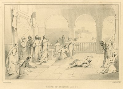 De dood van Ananias, Handelingen V, 5 door English School