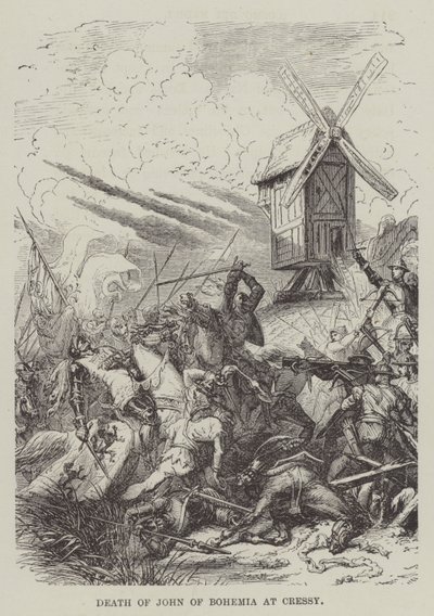 Dood van Jan van Bohemen bij Cressy door English School