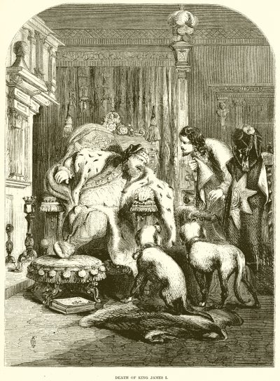 Dood van koning Jacobus I door English School