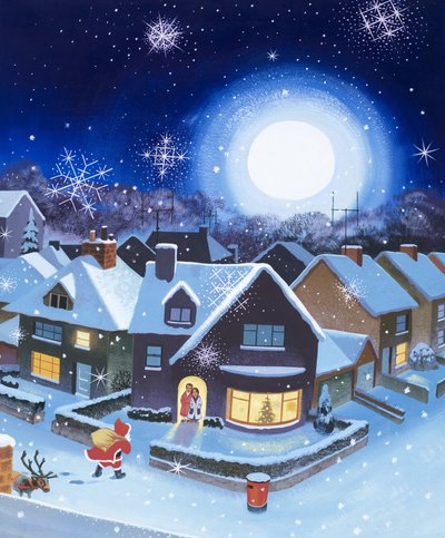 Bezorging door de Kerstman door English School