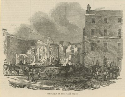 Sloop van de Fleet Prison door English School