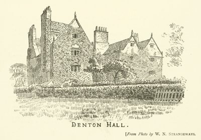 Denton Hall (gravure) door English School