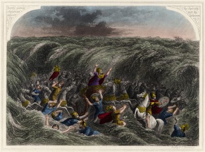 Vernietiging van het leger van de Farao door English School