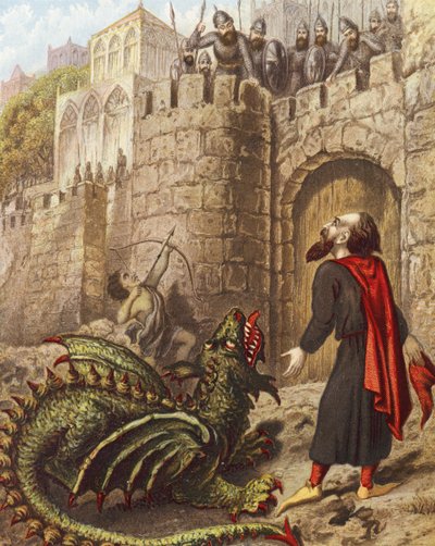 Diabolus, Ill-Pause en Tisiphone voor de poorten van Mansoul door English School