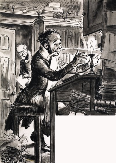 Klerk uit de tijd van Dickens door English School